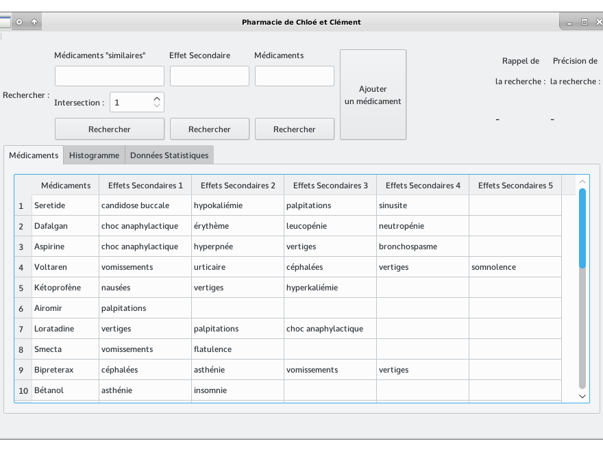 Application Pharmacie Ecran Principal
