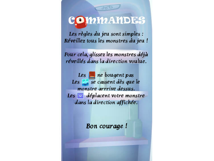 Jeu Monster Commandes de jeu