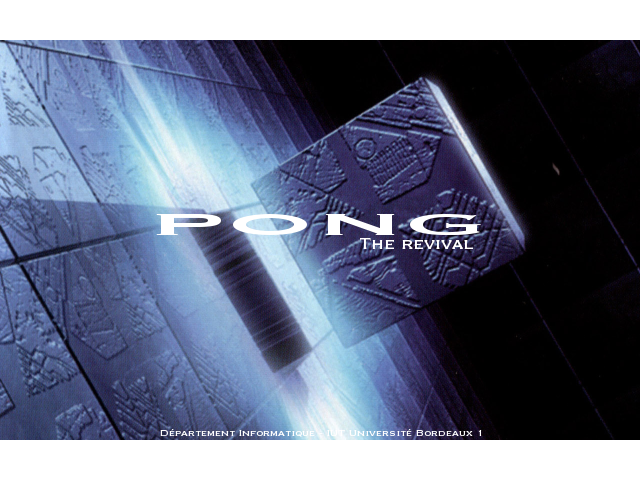 Jeu Pong Accueil