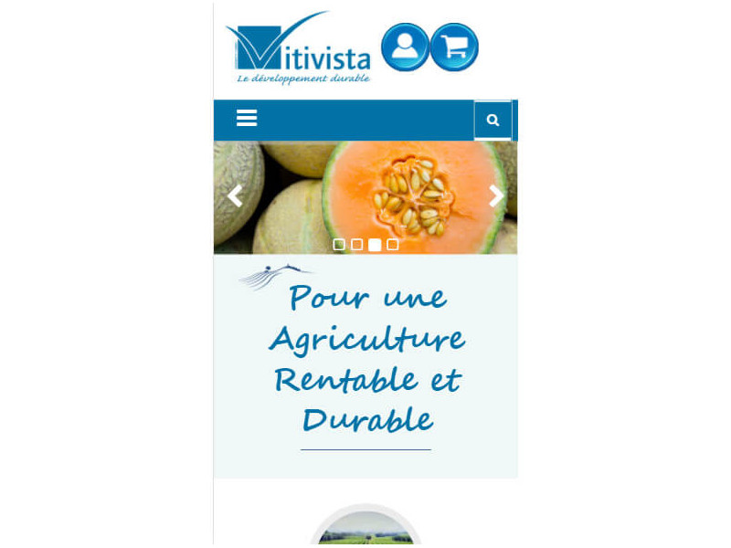 Vitivista.com Page d'accueil mobile