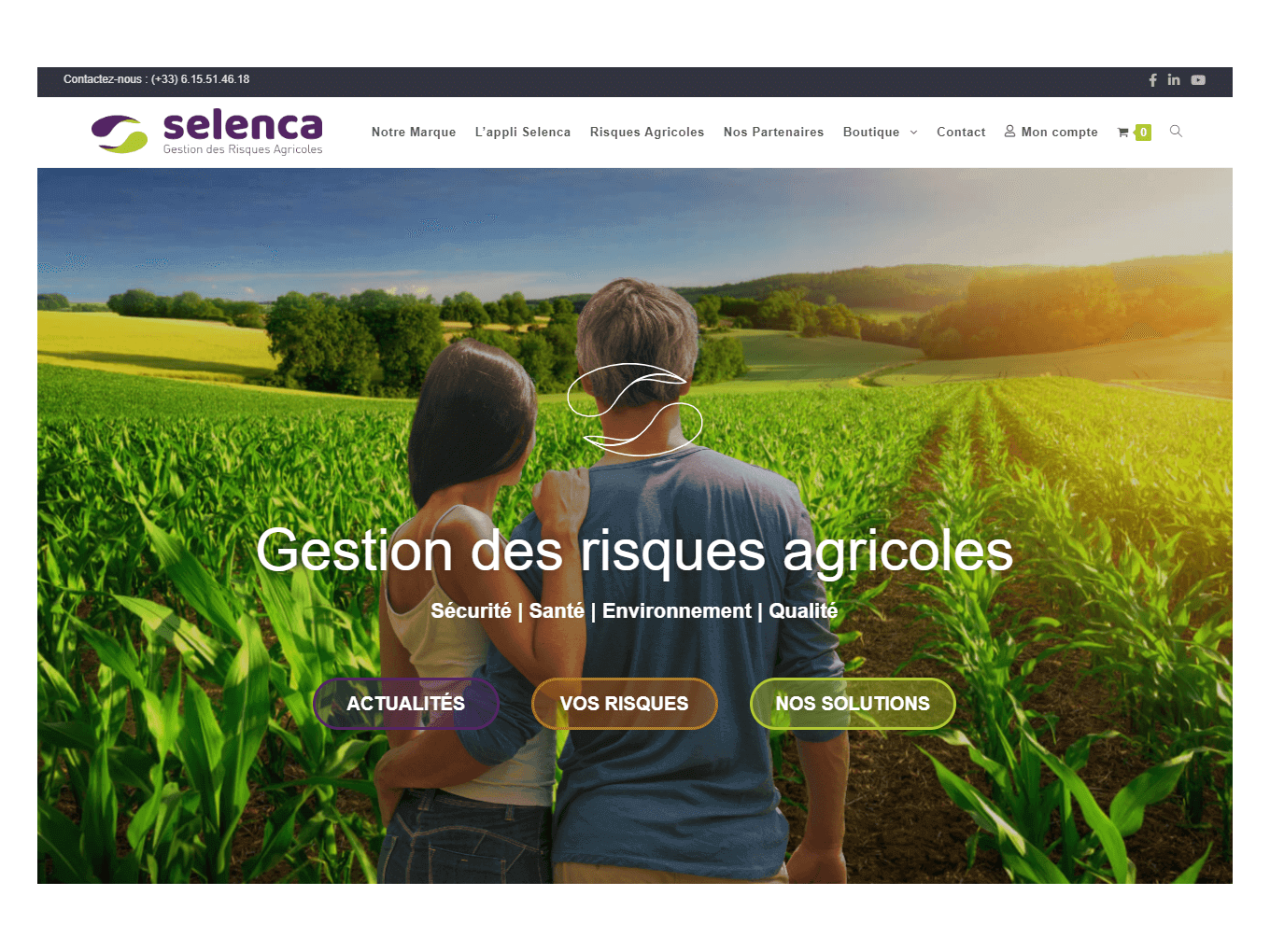 Selenca page d'accueil